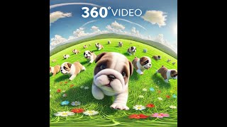 10 Minuten im 360° WelpenPferch  Asgards Pride Bulldogs  Full HD [upl. by Funch991]