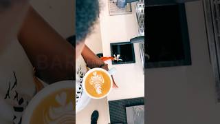 Inverted Tulip Latte Art 🌷☕  Watch the Magic Pour ✨ LatteArtChallenge [upl. by Sucramad]