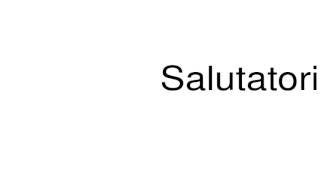 How to pronounce Salutatorian [upl. by Iddo]