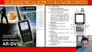 AOR ARDV10 SCANNER  INSTRUCTION MAUNAL LINK PDF [upl. by Daisi]