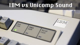 IBM vs Unicomp Model M Sound [upl. by Nwahsud]