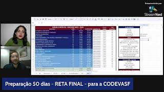 Planejamento 50 dias  RETA FINAL  para a prova da CODEVASF [upl. by Norad]