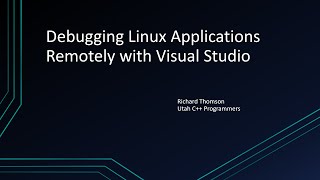 Debugging Linux Applications Remotely with Visual Studio [upl. by Emie]