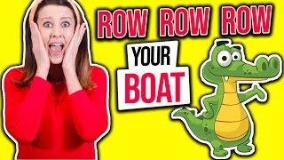 Row Row Row Your Boat Song Lyrics 7 verses [upl. by Calore285]