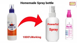 How to make Spray with Fevicol bottle homemade spraySpray कैसे बनाये diy spray paint bottlespray [upl. by Nicolle278]