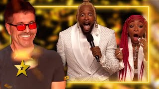 Simon Cowells FAVOURITE SONG Wins The GOLDEN BUZZER on Americas Got Talent [upl. by Teirtza]