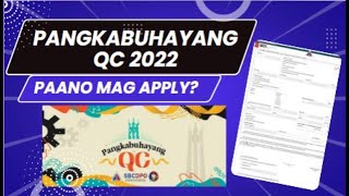 Pangkabuhayang QC Updated 2022  Paano Mag Apply  Bryllez Channel [upl. by Neeron911]