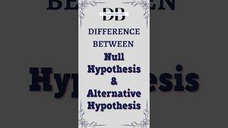 Difference Between Null Hypothesis and Alternative Hypothesis  Null vs Alternative Hypothesis [upl. by Sivrat768]