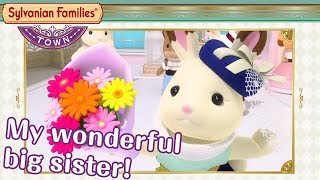 Sylvanian Families Movie  Flowers for my wonderful big sister [upl. by Assenar232]