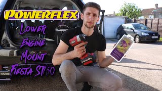 Powerflex Lower Engine Mount Install Fiesta ST150 [upl. by Ahsema]