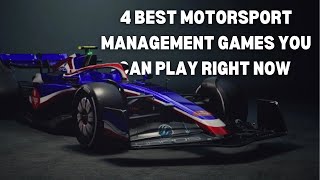 4 BEST Motorsport Management Games You Can Play RIGHT NOW [upl. by Ahsieken513]