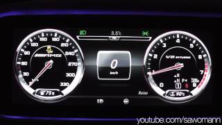 2014 MercedesBenz S 63 AMG 4MATIC 585 HP 0100 kmh 0100 mph amp 0200 kmh Acceleration GPS [upl. by Salahcin]