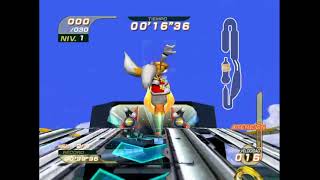 Sonic Riders Metal City Time Attack 002973 with Lap Respawn Glitch [upl. by Hayikat]