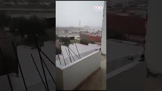 🇹🇳  ⚡️ Lightning Strikes Power Pole in Msaken Tunisia [upl. by Krystin]