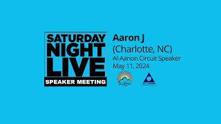 Aaron J Charlotte NC AlAnon Speaker 51124 [upl. by Yaffit]