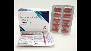 Ukrolic 300 150  600 SR  Ursodeoxycholic Acid Tablets ip 300 mg uses  Kyracare  Psychocare [upl. by Simonette]