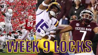 College Football Week 9 Betting Locks and Predictions 2024 [upl. by Valsimot]