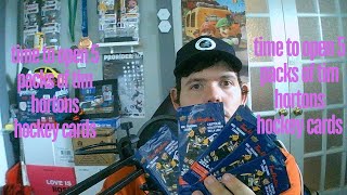 time to open 5 packs of tim hortons hockey cards [upl. by Nassi698]