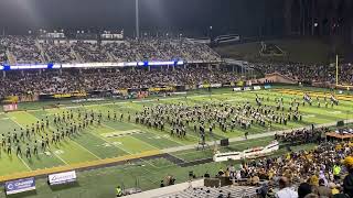 App State Marching Mountaineers Halftime Show 11423 [upl. by Rannug]