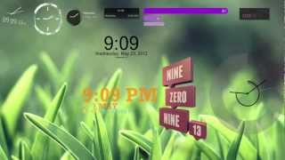 Rainmeter Clock Skins [upl. by Rabbi544]