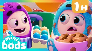 THE CUPCAKE MONSTER  Minibods  Mini Oddbods  Baby Oddbods  Funny Cartoons For Kids [upl. by Kolnos146]