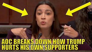 AOC Breaks Down How Trump HURTS His Supporters [upl. by Hpeosj]