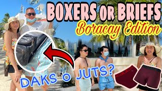 BOXERS or BRIEFS  Boracay Tourist Men  DAKS o JUTS  Boracay Island Edition  🌴🌊🏄‍♂️😎 [upl. by Joli528]