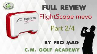 Full review FlightScope mevo part24 swing VDO analysis [upl. by Trauts]