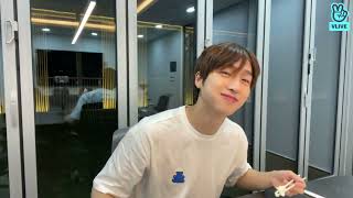 ENGINDO SUB 210426 SANGYEON VLIVE Lets eat pork bellyyyy😍 [upl. by Odlawso]