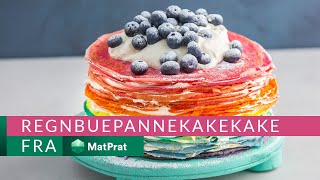 Regnbuepannekakekake – kjapt og greit  MatPrat [upl. by Ecnerual86]