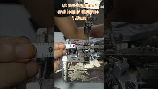 flat lock machine ut moving knife and looper position [upl. by Accebar270]