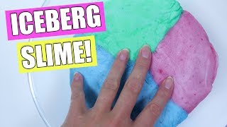 How to make ICEBERG SLIME Easy Iceberg Slime Recipe [upl. by Vincent]