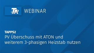 Webinaraufzeichnung CANEZ3 mit EHSR Leistungssteller und 6kW Fremdheizstab programmieren [upl. by Stilwell]