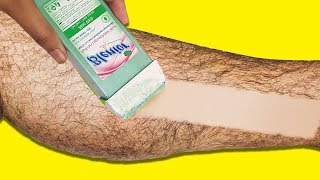 HAIR REMOVAL WITH NO HEAT ROLL ON WAX  Extremely Painful [upl. by Dnalyaw]