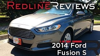 2014 Ford Fusion S Review Walkaround Exhaust amp Test Drive [upl. by Naasah]