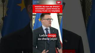 Hołownia Ludzie mogą za chwilę pójść do więzienia quotNigdzie się nam nie śpieszyquot polityka wąsik [upl. by Oilasor]