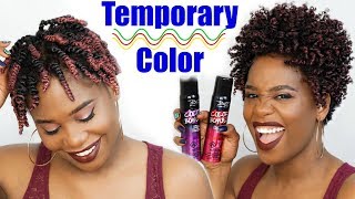 How To Apply Temporary Hair Color Spray  MissKenK [upl. by Chally]