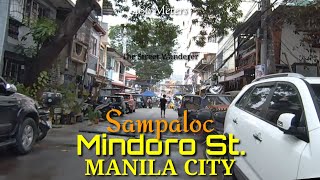 MINDORO STREET in Sampaloc is a typical side street in the City of Manila Philippines 486m [upl. by Sualokin]