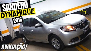 Renault Sandero Dynamique 16 2016 Avaliação [upl. by Edorej598]