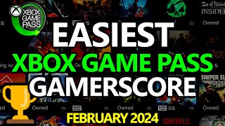 Easiest Xbox Game Pass Games for Gamerscore amp Achievements  Updated for February 2024 [upl. by Alasdair626]