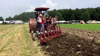 Rumely Oil Pulls Plowing at the Pageant Of Steam [upl. by Scevour738]