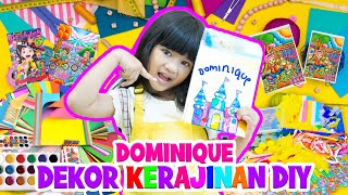 DOMINIQUE BIKIN KERAJINAN DIY MENARIK🤩 LUCU BANGET BENTUKNYA😍 trending viralvideo [upl. by Stig925]