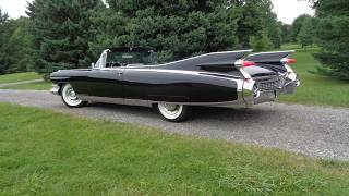 1959 Cadillac Eldorado Biarritz Convertible in Black amp Ride on My Car Story with Lou Costabile [upl. by Nyladnar]