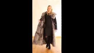 Finest Full Length Hooded Toscana Sheepskin Coat in Black  Luna [upl. by Eivod]