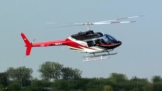 Bell 206 JetRanger take off and low pass at Budaörs airfield [upl. by Nowad]