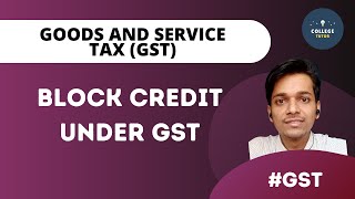 BLOCK CREDIT UNDER GST  Block Credit  Composition Scheme  GST [upl. by Keene]