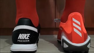 Adidas Copa Sense1 vs Nike Premier 3 TF [upl. by Haynes]