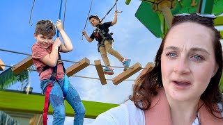 We Found An Insane Ropes Course For Kids San Diego Vlog [upl. by Nahrut]