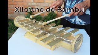 Como fazer xilofone de bambu  Bambulofone [upl. by Hampton]