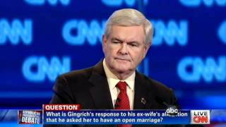 Newt Gingrich Ex Newt Wanted Open Marriage [upl. by Orford]